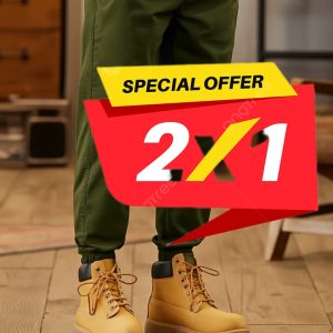 2X1 COMBO TIMBERLAND + JOGGER VERDE + CAJA