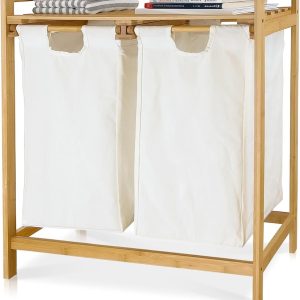 Canasta Cesto Para Ropa Sucia Doble Con